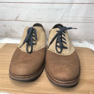 Cole Haan Williams British Mens Size 11.5 Beige Nubuck Oxford Suede Shoes C11560